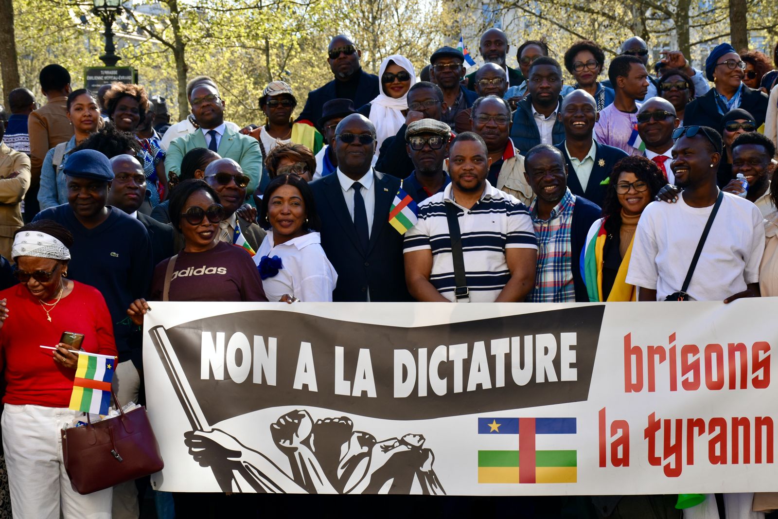 Place de la République à Paris, les centrafricains se sont donner rendez-vous pour dire non au 3ème mandat